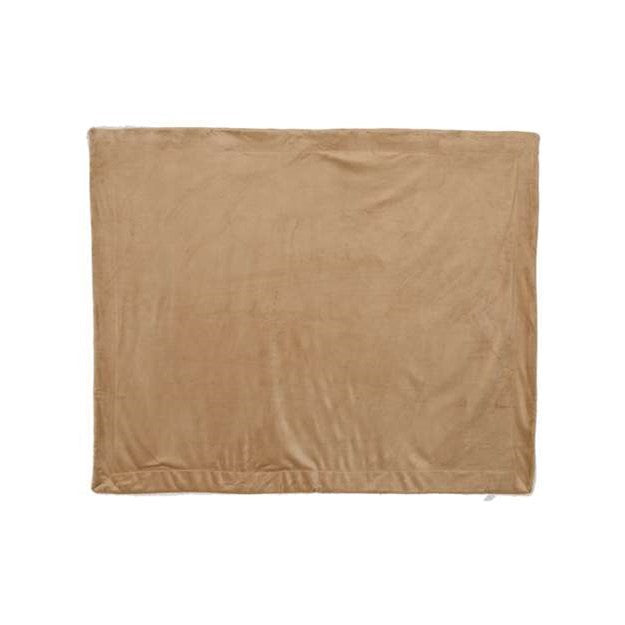 Alpine Fleece - Mens 8712 Micro Mink Sherpa Blanket — Camel