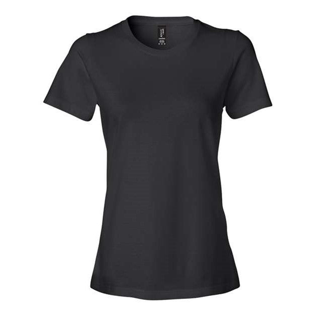 Anvil By Gildan - Womens 880 Softstyle Lightweight T-Shirt — Black