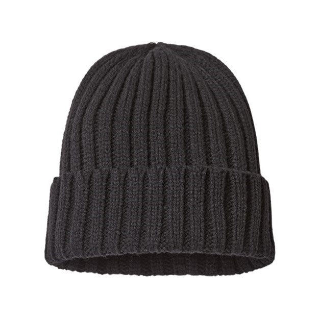 Atlantis Headwear - Mens Shob Shore - Sustainable Cable Knit — Black (Nero)