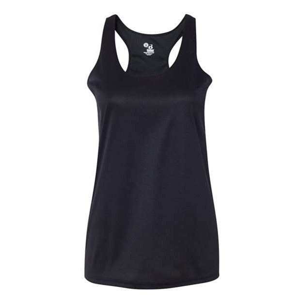 Badger - Womens 4166 B-Core Racerback Tank Top — Black
