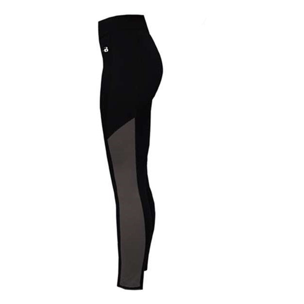 Badger - Womens 4637 Panel Tight — Black/Graphite