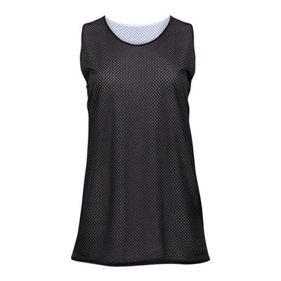 Badger - Womens 8978 Pro Mesh Reversible Tank Top — Black/White