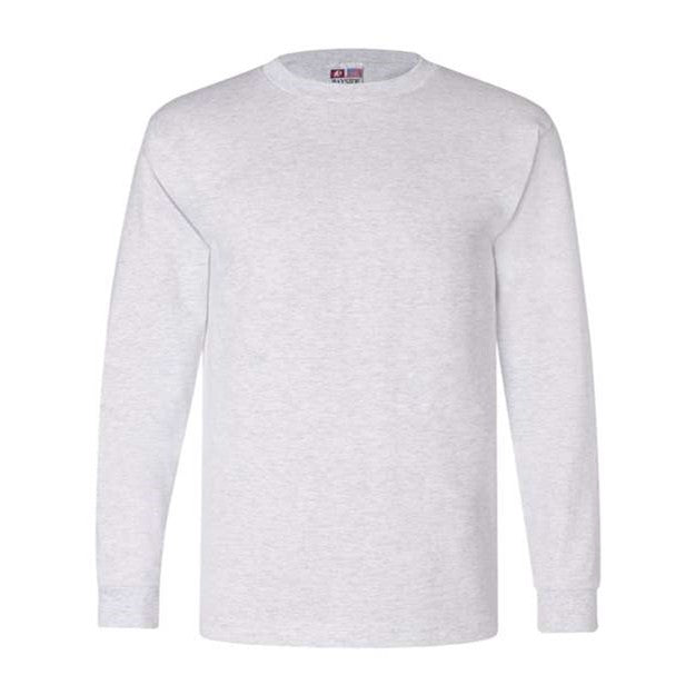 Bayside - Mens 6100 Usa-Made Long Sleeve T-Shirt — Ash