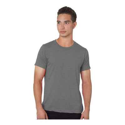 Bayside - Mens 9510 Unisex Short Sleeve Jersey T-Shirt — Heather Charcoal