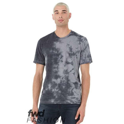 Bella + Canvas - Mens 3100Rd Fwd Fashion Unisex Tie-Dye Tee — White/Grey & Black