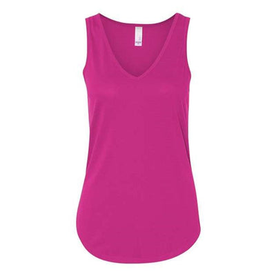 Bella + Canvas - Womens 8805 Flowy V-Neck Tank — Berry