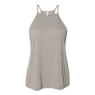 Bella + Canvas - Womens 8809 Flowy High-Neck Tank — Heather Stone