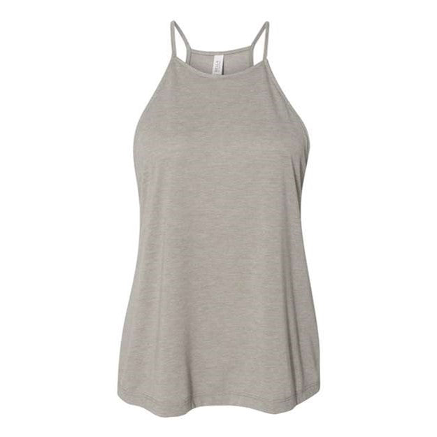 Bella + Canvas - Womens 8809 Flowy High-Neck Tank — Heather Stone