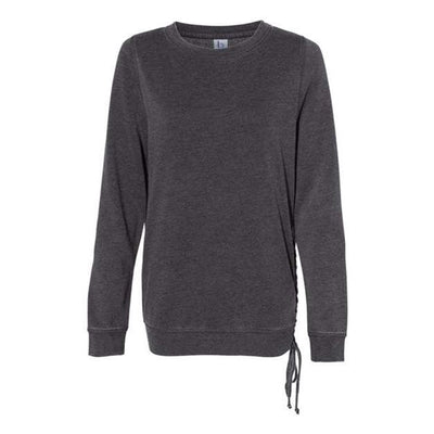 Boxercraft - Womens V03 Enzyme-Washed Rally Lace-Up Sweatshirt — Charcoal