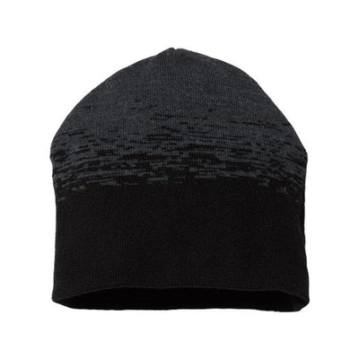 Cap America - Mens Rks9 Usa-Made Static Beanie — Black/Dark Heather Grey