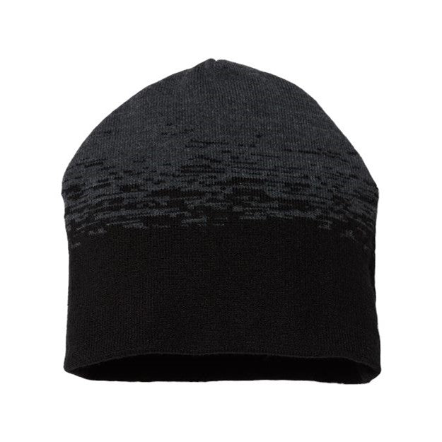 Cap America - Mens Rks9 Usa-Made Static Beanie — Black/Dark Heather Grey