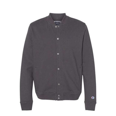 Champion - Mens Co100 Unisex Bomber Jacket — Charcoal Heather