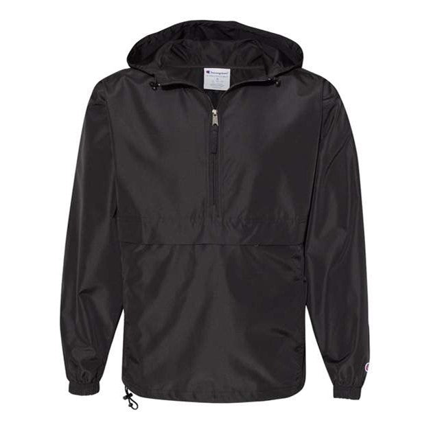 Champion - Mens Co200 Packable Quarter-Zip Jacket — Black