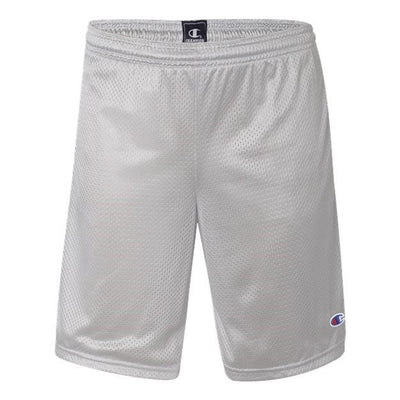 Champion - Mens S162 Polyester Mesh 9" Shorts With Pockets — Athletic Grey