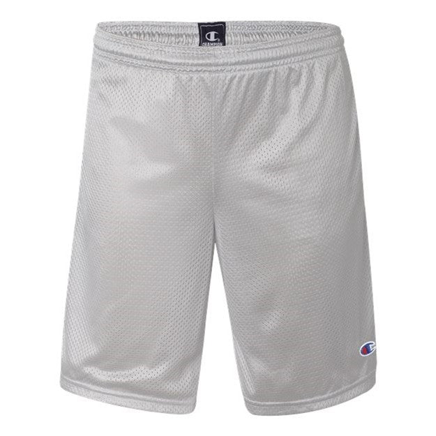 Champion - Mens S162 Polyester Mesh 9" Shorts With Pockets — Athletic Grey