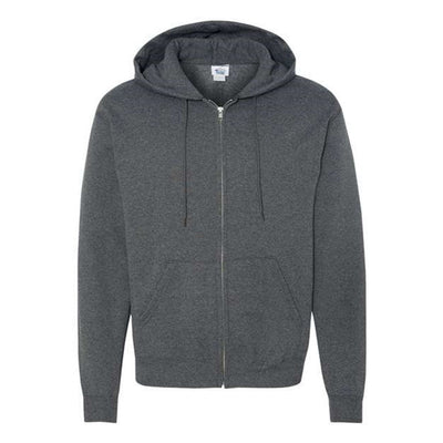 Champion - Mens S800 Powerblend Full-Zip Hooded Sweatshirt Full-Zip Hooded Sweatshirt — Charcoal Heather