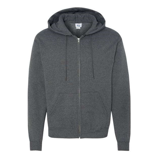 Champion - Mens S800 Powerblend Full-Zip Hooded Sweatshirt Full-Zip Hooded Sweatshirt — Charcoal Heather