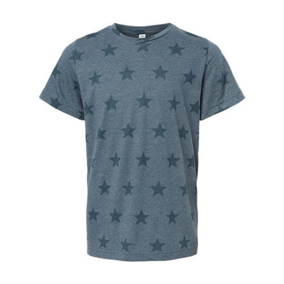 Code Five - Kids 2229 Star Print Tee — Denim Star