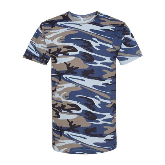 Code Five - Mens 3907 Camo Tee — Blue Woodland