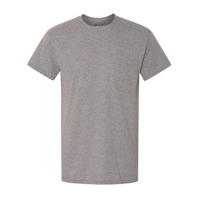 Gildan - Mens 5300 Heavy Cotton Pocket T-Shirt — Graphite Heather