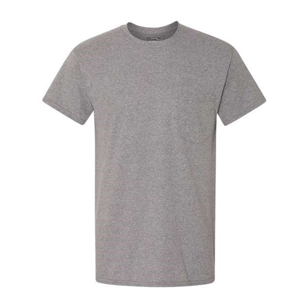 Gildan - Mens 5300 Heavy Cotton Pocket T-Shirt — Graphite Heather