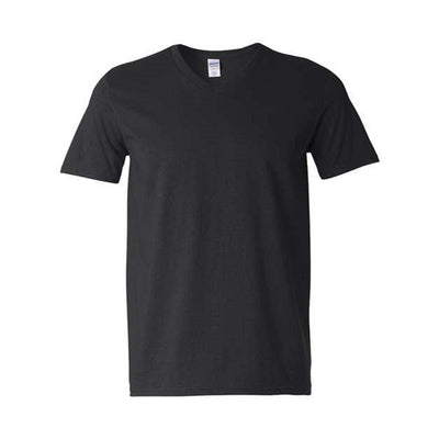 Gildan - Mens 64V00 Softstyle V-Neck T-Shirt — Black