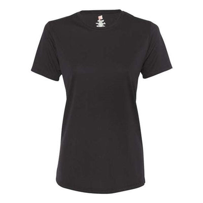 Hanes - Womens 4830 Cool Dri Performance Short Sleeve T-Shirt — Black