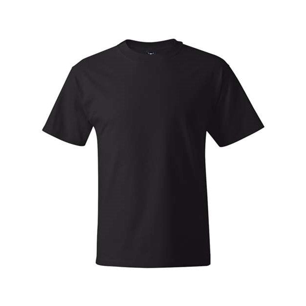 Hanes - Mens 518T Beefy-T Tall Short Sleeve T-Shirt — Black