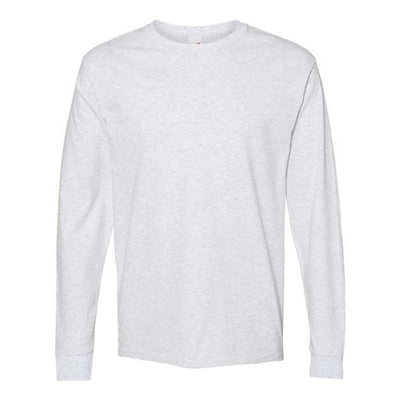 Hanes - Mens 5286 Essential-T Long Sleeve T-Shirt — Ash