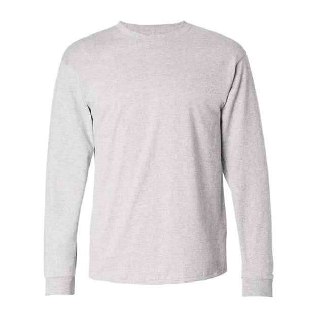Hanes - Mens 5586 Authentic Long Sleeve T-Shirt — Ash