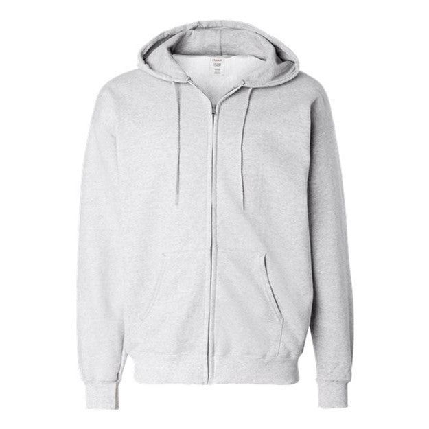 Hanes - Mens F280 Ultimate Cotton Full-Zip Hooded Sweatshirt — Ash