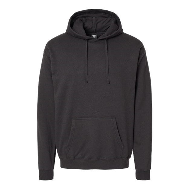 Hanes - Mens Rs170 Perfect Fleece Hooded Sweatshirt — Black