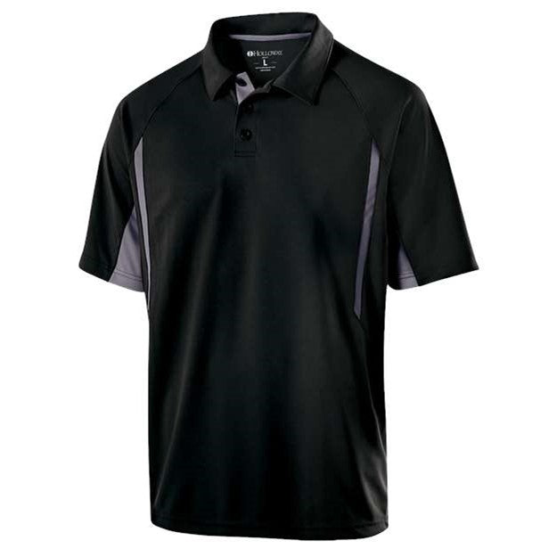 Holloway - Mens 222530 Two-Tone Avenger Polo — Black/Graphite