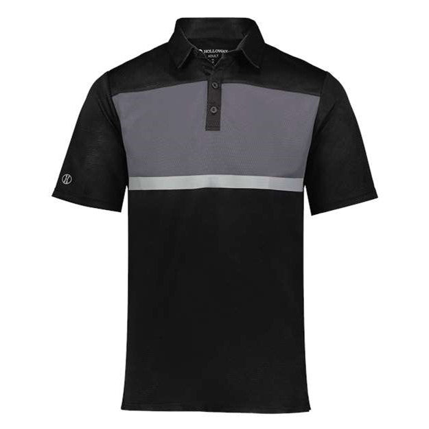 Holloway - Mens 222576 Prism Bold Polo — Black/Carbon