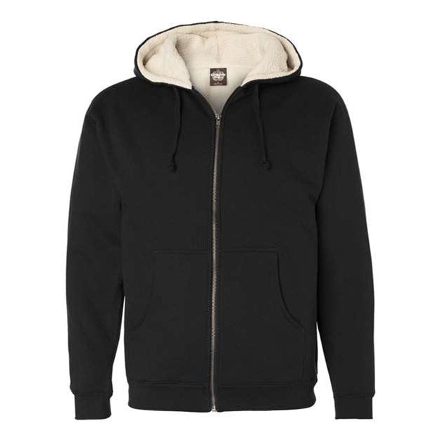 Independent Trading Co. - Mens Exp40Shz Sherpa-Lined Full-Zip Hooded Sweatshirt
