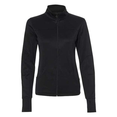 Independent Trading Co. - Womens Exp60Paz Poly-Tech Full-Zip Track Jacket — Black