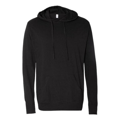 Independent Trading Co. - Mens Ss150J Lightweight Hooded Pullover T-Shirt — Black