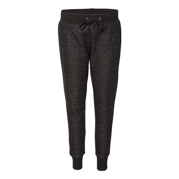 J. America - Womens 8675 MÃ©lange Fleece Joggers — Black