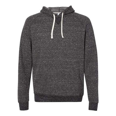 Jerzees - Mens 90Mr Snow Heather French Terry Pullover Hood Sweatshirt — Black Ink