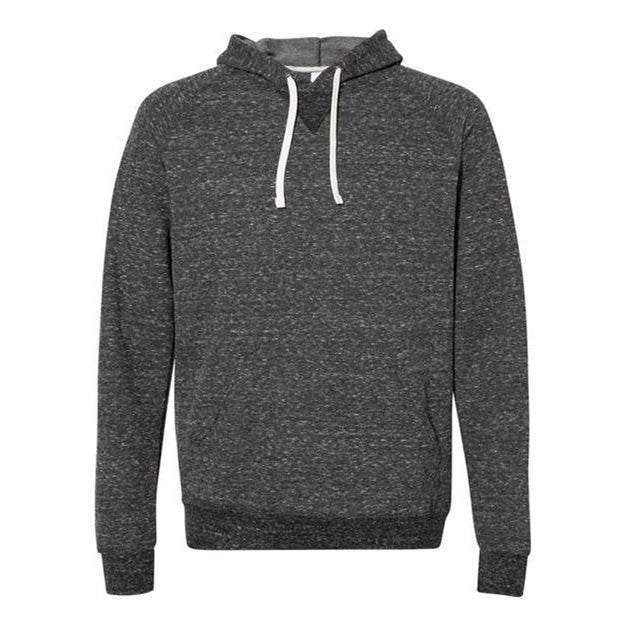 Jerzees - Mens 90Mr Snow Heather French Terry Pullover Hood Sweatshirt — Black Ink