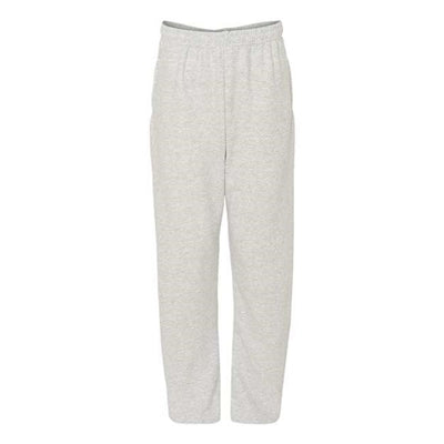 Jerzees - Mens 974Mpr Nublend Open Bottom Sweatpants With Pockets — Ash