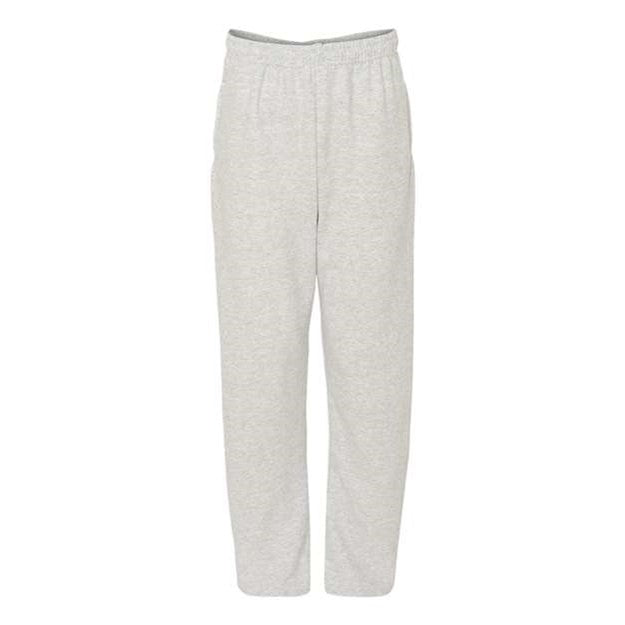 Jerzees - Mens 974Mpr Nublend Open Bottom Sweatpants With Pockets — Ash