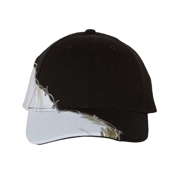 Kati - Mens Lc4Bw Camo With Barbed Wire Embroidery Cap — AP White/Black