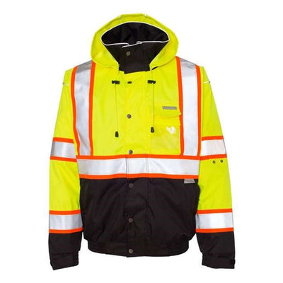 Kishigo - Mens Js119-120 Premium Brilliant Series Bomber Jacket — Lime