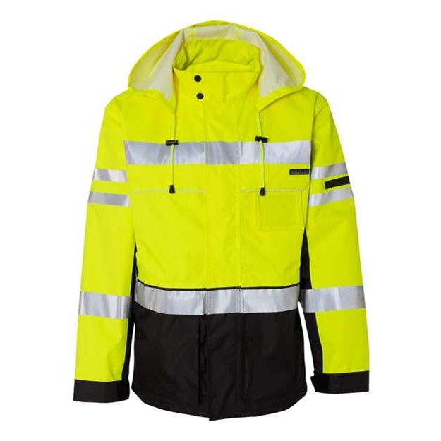 Kishigo - Mens Js135-136 Premium Black Series 3-In-1 Jacket — Lime