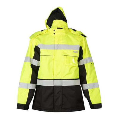 Kishigo - Mens Js140-141 Premium Black Series Parka — Lime