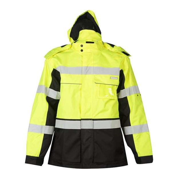Kishigo - Mens Js140-141 Premium Black Series Parka — Lime