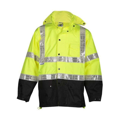 Kishigo - Mens Rwj100-101 Storm Stopper Pro Rainwear Jacket — Lime