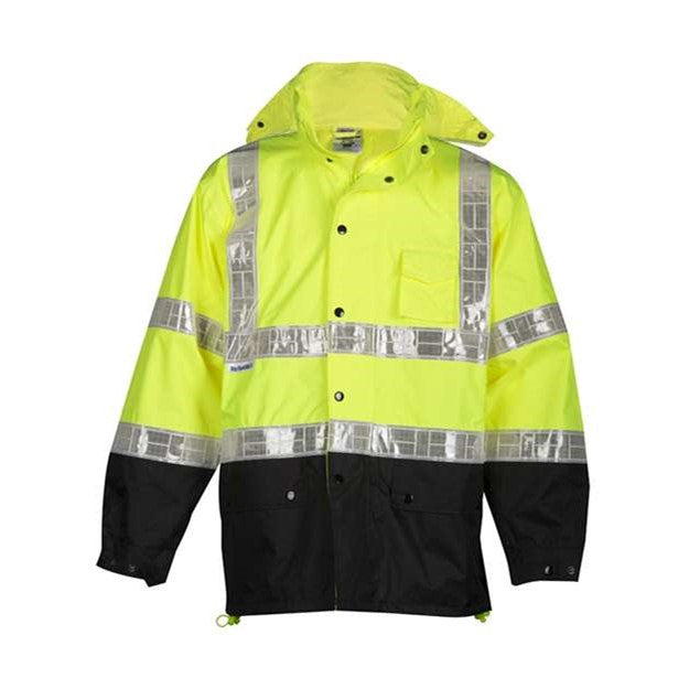 Kishigo - Mens Rwj100-101 Storm Stopper Pro Rainwear Jacket — Lime