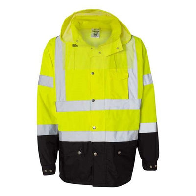Kishigo - Mens Rwj102-103 Storm Cover Waterproof Rain Jacket — Lime